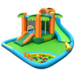 Costway Inflatable Water Slide Park Kid Bounce House W/Upgraded Handrail Blower Excluded -Kiddie Kingdom Store GUEST f392c59d 0ef0 46a2 94ba aff9b8215862