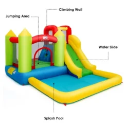 Costway Inflatable Bounce House Water Slide Jump Bouncer With Climbing Wall And Splash Pool Blower Excluded 15 Costway Inflatable Bounce House Water Slide Jump Bouncer With Climbing Wall And Splash Pool Blower Excluded -Kiddie Kingdom Store GUEST f463ac75 d6c5 4835 b151 c03bfac5b33e