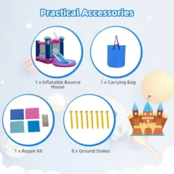 Costway Inflatable Space-themed Bounce House Kids 3-in-1 Bounce Castle Blower Excluded -Kiddie Kingdom Store GUEST f4fb8753 500d 4363 adef f4f517aac5c0