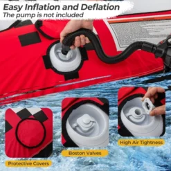 Costway Towable Tube For Boating 1 Or 2 Person Inflatable Boat Tube For Youth & Adult Red 17 Costway Towable Tube For Boating 1 Or 2 Person Inflatable Boat Tube For Youth & Adult Red -Kiddie Kingdom Store GUEST f513d2cc 2af1 4219 8d51 47ab1b0a14be