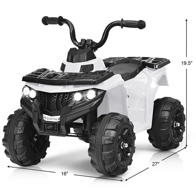 Costway Kids Ride On ATV Quad 4 Wheeler Electric Toy Car 6V Battery Power Led Lights 4 Costway Kids Ride On ATV Quad 4 Wheeler Electric Toy Car 6V Battery Power Led Lights - Image 2