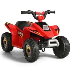 Costway 6V Kids Electric Quad ATV 4 Wheels Ride On Toy Toddlers Forward&Reverse WhiteBlackBlueRed -Kiddie Kingdom Store GUEST f6d61729 282a 42cf 9aaa 7188021c1bda