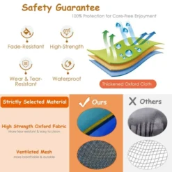 Costway Inflatable Bouncer Climbing Bounce House Kids Slide Park Ball Pit W/ 750W Blower -Kiddie Kingdom Store GUEST f75a322e 32f1 47af 985d 4e92ac688af4