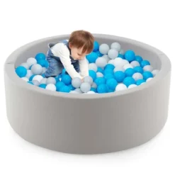 Costway 35.5" X 12" Soft Round Ball Pool For Toddlers & Baby With 200 Ocean Balls 21 Costway 35.5" X 12" Soft Round Ball Pool For Toddlers & Baby With 200 Ocean Balls -Kiddie Kingdom Store GUEST f8de5353 8fd0 4132 b394 f98170b9af27