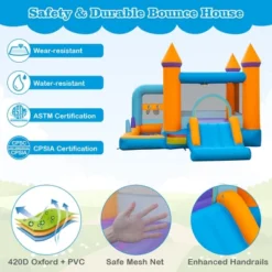 Costway 5-in-1 Inflatable Bounce Castle Kids Jumping Bouncer With Ocean Balls & 735W Blower 15 Costway 5-in-1 Inflatable Bounce Castle Kids Jumping Bouncer With Ocean Balls & 735W Blower -Kiddie Kingdom Store GUEST f971bbfc 32cb 4843 86d3 ebb8cf5c8b40