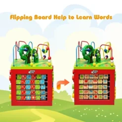 Costway 5-in-1 Wooden Activity Cube Toy Educational Learning Bead Maze W/ Rotatable Base 17 Costway 5-in-1 Wooden Activity Cube Toy Educational Learning Bead Maze W/ Rotatable Base -Kiddie Kingdom Store GUEST f9aa5889 adb6 4832 866c a856cde93cfc