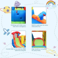 Costway Inflatable Bounce House Water Slide W/ Climbing Wall Splash Pool Water Cannon 17 Costway Inflatable Bounce House Water Slide W/ Climbing Wall Splash Pool Water Cannon -Kiddie Kingdom Store GUEST f9aabebf 2dd4 4492 b51e cf15ad7b8722