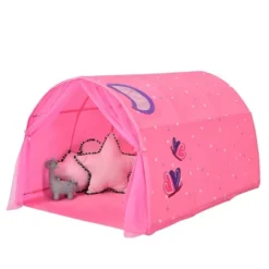 Costway Kids Bed Tent Play Tent Portable Playhouse Twin Sleeping W/Carry Bag Pink/Purple/Blue -Kiddie Kingdom Store GUEST f9d21c9b e817 4260 b763 d9de83ab0d26