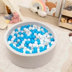 Costway 35.5" X 12" Soft Round Ball Pool For Toddlers & Baby With 200 Ocean Balls 14 Costway 35.5" X 12" Soft Round Ball Pool For Toddlers & Baby With 200 Ocean Balls -Kiddie Kingdom Store GUEST fa795715 f0d2 4ebd 9466 76d1e6965376