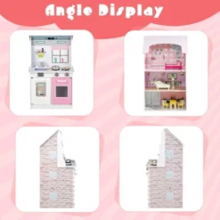 Costway Kids Kitchen Playset & Dollhouse 2-In-1 W/ Accessories & Furniture For Toddlers 19 Costway Kids Kitchen Playset & Dollhouse 2-In-1 W/ Accessories & Furniture For Toddlers -Kiddie Kingdom Store GUEST fa832476 9bbf 4e66 930a 21e2e517b118