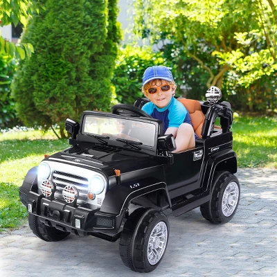 Costway 12V MP3 Kids Ride On Truck Car RC Remote Control W/ LED Lights Music 3 Costway 12V MP3 Kids Ride On Truck Car RC Remote Control W/ LED Lights Music