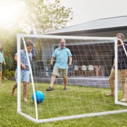 Costway 6 FT X 4 FT Portable Kids Soccer Goal Quick Set-up For Backyard Soccer Training