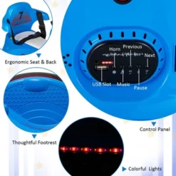 Costway 6V Bumper Car For Kids Toddlers Electric Ride On Car Vehicle With 360° Spin Purple/Blue/Pink/Red -Kiddie Kingdom Store GUEST fbe6432c 2208 4e9a a442 33de516f8afe