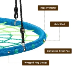 Costway 40'' Spider Web Tree Swing Kids Outdoor Play Set W/ Adjustable Ropes Gift OrangeBlueGreen 18 Costway 40'' Spider Web Tree Swing Kids Outdoor Play Set W/ Adjustable Ropes Gift OrangeBlueGreen -Kiddie Kingdom Store GUEST fcdd3622 5d0b 404d 86ea 958792d9d34c