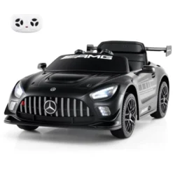 Costway Ride On Car Licensed Mercedes-AMG GT3 Kids Car With Remote Control 3 Speeds Black/Red/White -Kiddie Kingdom Store GUEST ff55914e 7bc6 4962 8f69 225498ed0c5c
