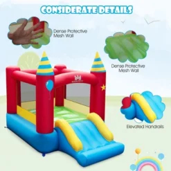 Costway Inflatable Bounce Castle Kids Jumping Bouncer Indoor Outdoor With 480W Blower -Kiddie Kingdom Store GUEST ffac846e fa65 454f 9bec 34392b450a7b