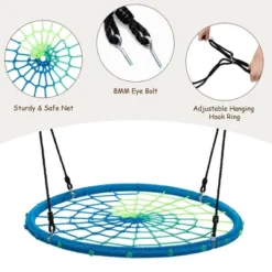 Costway 40'' Spider Web Tree Swing Kids Outdoor Play Set W/ Adjustable Ropes Gift OrangeBlueGreen 19 Costway 40'' Spider Web Tree Swing Kids Outdoor Play Set W/ Adjustable Ropes Gift OrangeBlueGreen -Kiddie Kingdom Store GUEST fff2f13b 156a 4304 a0af f4542cdd2e41